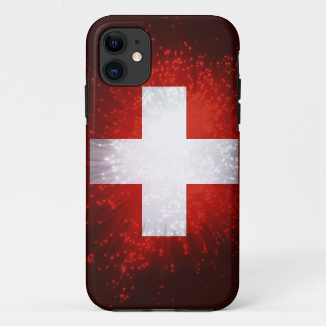 Schweiz; Switzerland Flag Case-Mate iPhone Case (Back)
