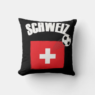 Schweiz Switzerland Soccer Throw Pillow