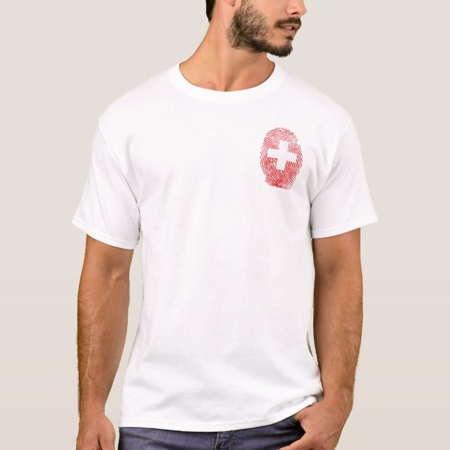Schweizer Fingerabdruck T-Shirt (Front)
