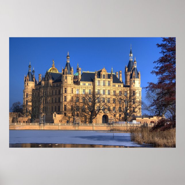 Schwerin Castle-Germany Print (Front)