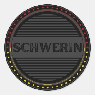 Schwerin City Pride Emblem – German Identity Classic Round Sticker