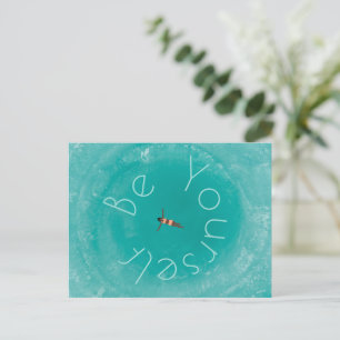 Schwimmen im blauen Ozean personalisierte Postcard