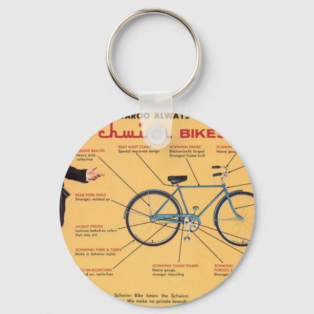 Schwinn Bike Components Keychain (Front)