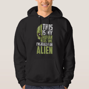 Sci Fi Alien Extraterrestrial Human Costume Alien Hoodie