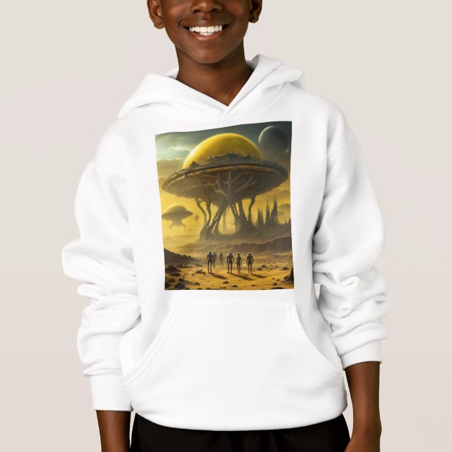 Sci-Fi Alien World View Planet Ufo Tower (Front)