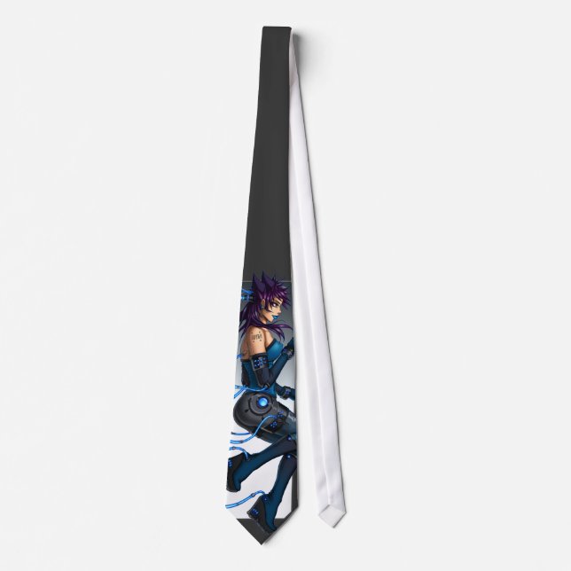 Sci-Fi Anime Girl Tie (Front)
