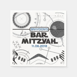 SCI-FI  Bar Bat Mitzvah Party Napkin
