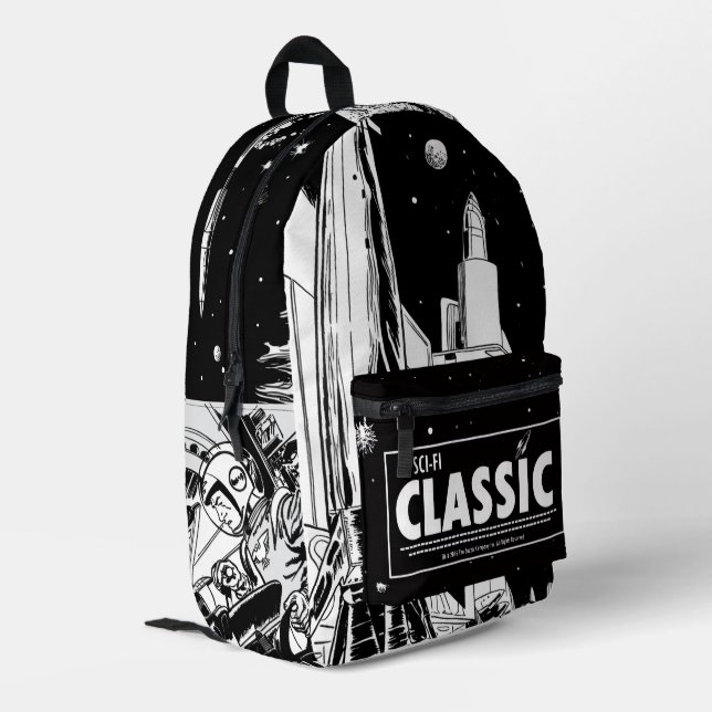SCI-FI Classic Retro Backpack  (Back Corner Left)