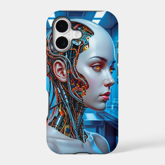 Sci-Fi Cybernétique Android Bleu Froid Tech