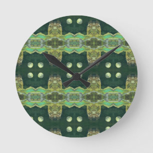 Sci-Fi - fantasy alien space planet worlds         Round Clock