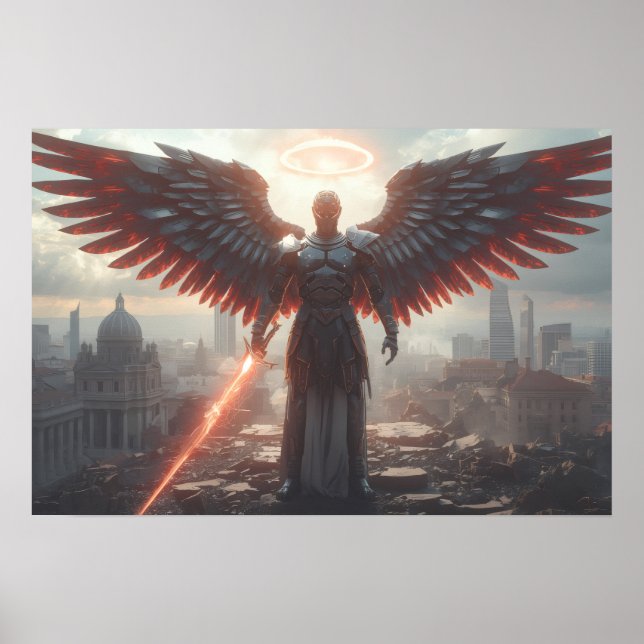 Sci Fi Fantasy Art: Colossus of the Last Horizon Poster (Front)