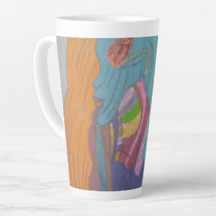 Sci-fi Fantasy Female Creature  Latte Mug