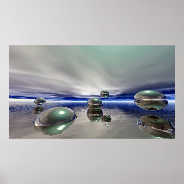 Sci Fi Fantasy Landscape Poster (Front)