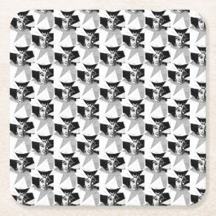 Sci-Fi - fantasy Poe's Lanore and Annabelle Lee Square Paper Coaster