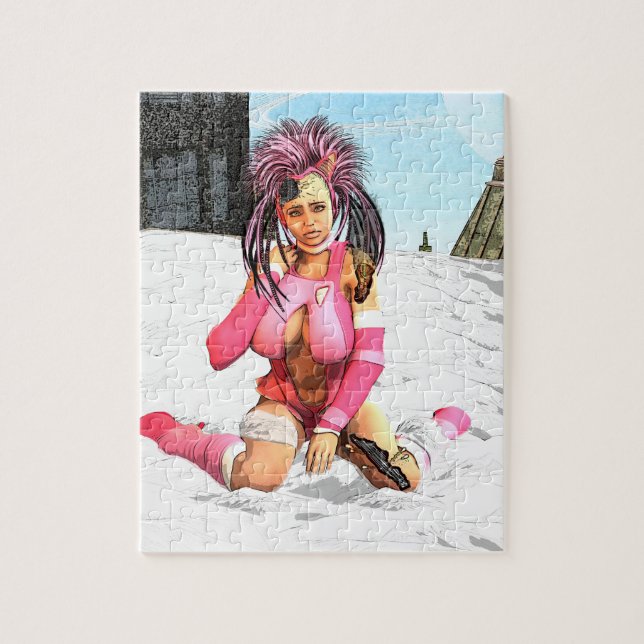 Sci Fi Female Cyborg Jigsaw Puzzle (Vertical)
