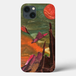Sci-Fi "Fire Birds" alien life forms in flight iPhone 13 Case