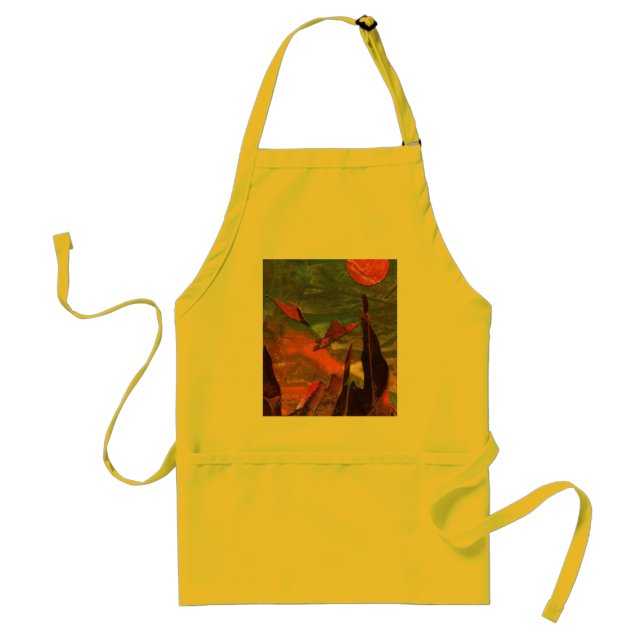 Sci-Fi "Fire Birds" alien life forms in flight Standard Apron (Front)