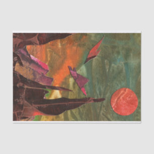 Sci-Fi "Fire Birds" alien life forms in flight Tissue Paper