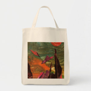 Sci-Fi "Fire Birds" alien life forms in flight Tote Bag