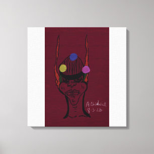 Sci-fi Futuristic Traveler Stretched Canvas Print