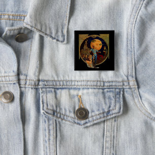Sci-Fi Hero 2 Inch Square Button