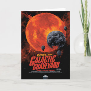 Sci-Fi Horror Movie Ad, Galactic Graveyard Card