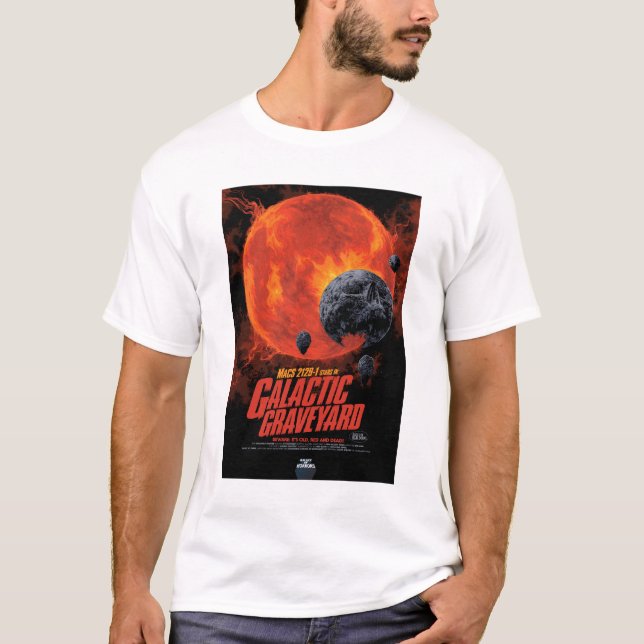 Sci-Fi Horror Movie Ad, Galactic Graveyard T-Shirt (Front)