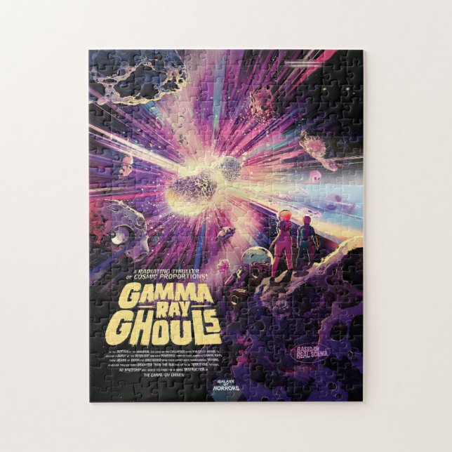 Sci-Fi Horror Movie Ad, Gamma Ray Ghouls Jigsaw Puzzle (Vertical)