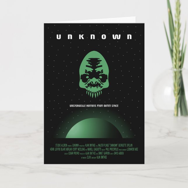 Sci-Fi Horror Movie Ad, Unknown Card (Front)