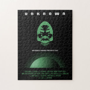 Sci-Fi Horror Movie Ad, Unknown Jigsaw Puzzle