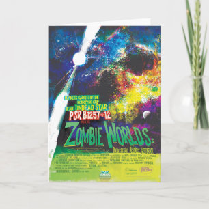 Sci-Fi Horror Movie Ad, Zombie Worlds Card