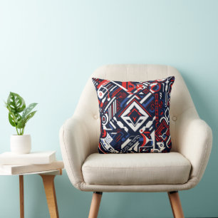 Sci-Fi Intricate Pattern Throw Pillow