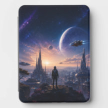 Sci-Fi Kindle Cover • Futuristic Cityscape