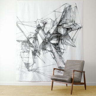 Sci-Fi Mecha Wall Art Tapestry