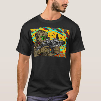 Sci Fi Military Battle Soldier. T-Shirt