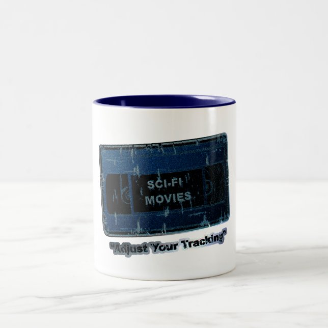 Sci - Fi Movies Blue Two-Tone Coffee Mug (Center)
