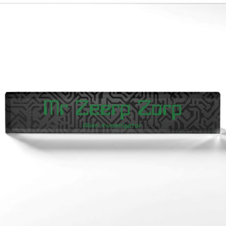 Sci-fi Nameplate