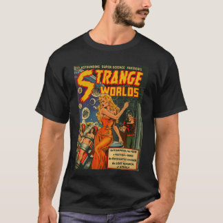 Sci Fi Pin Up Girl Science Fiction Vintage Horror T-Shirt