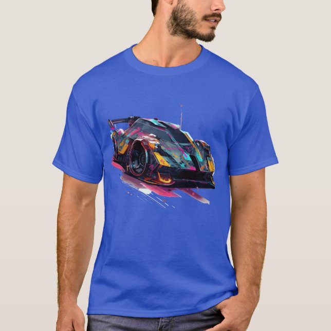 Sci Fi Race Car boy family T-Shirt (Front)