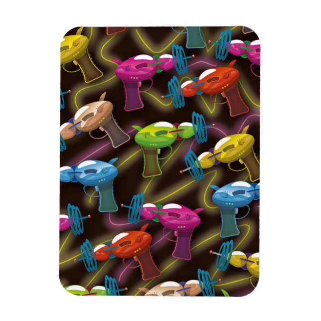 sci fi ray guns magnet (Vertical)