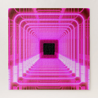 Sci-Fi Retro 3D: Pop Art Illustration Jigsaw Puzzle