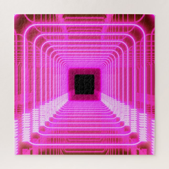 Sci-Fi Retro 3D: Pop Art Illustration Jigsaw Puzzle (Vertical)
