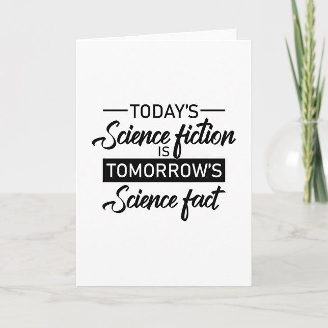 Sci-Fi Science Fiction Space Ufo Alien Gift Idea Card (Front)