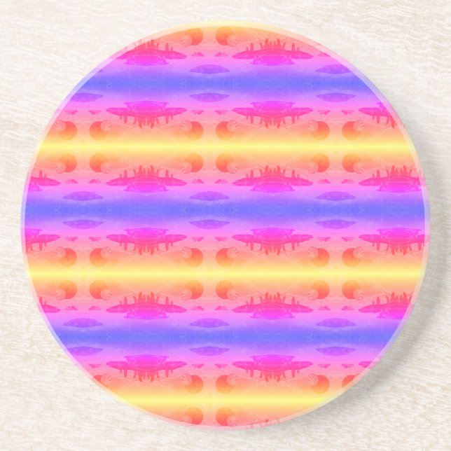 Sci-Fi "Seas of Fire" molten lava alien world   Co Coaster (Front)