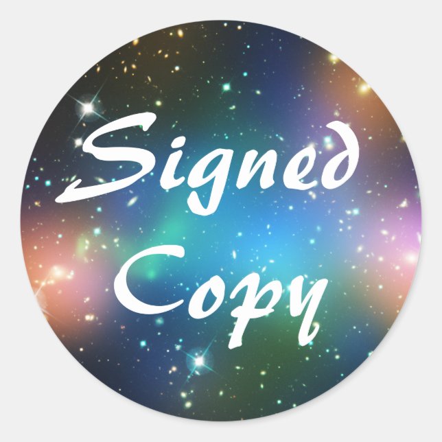 Sci Fi Signed Copy Classic Round Sticker (Front)