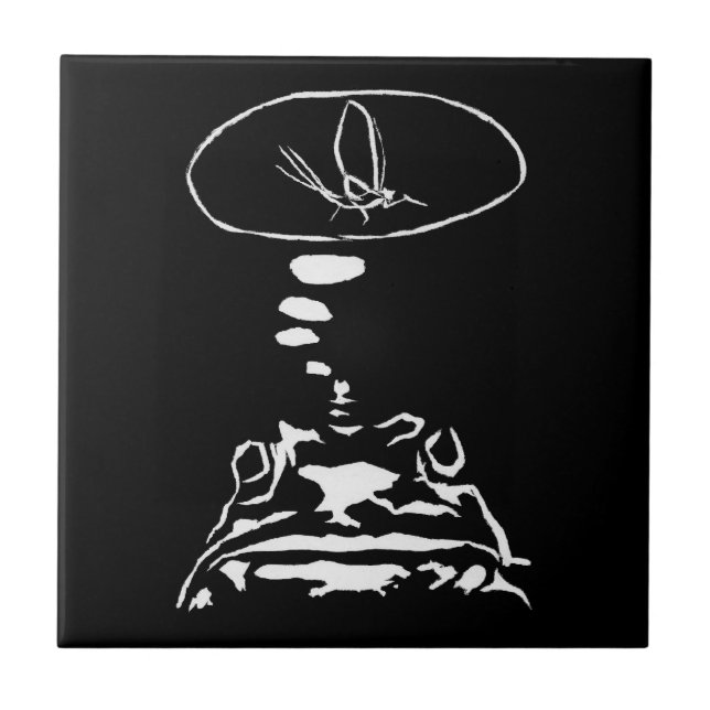 Sci-Fi smart animals "Hungry Frog Dreams"          Tile (Front)