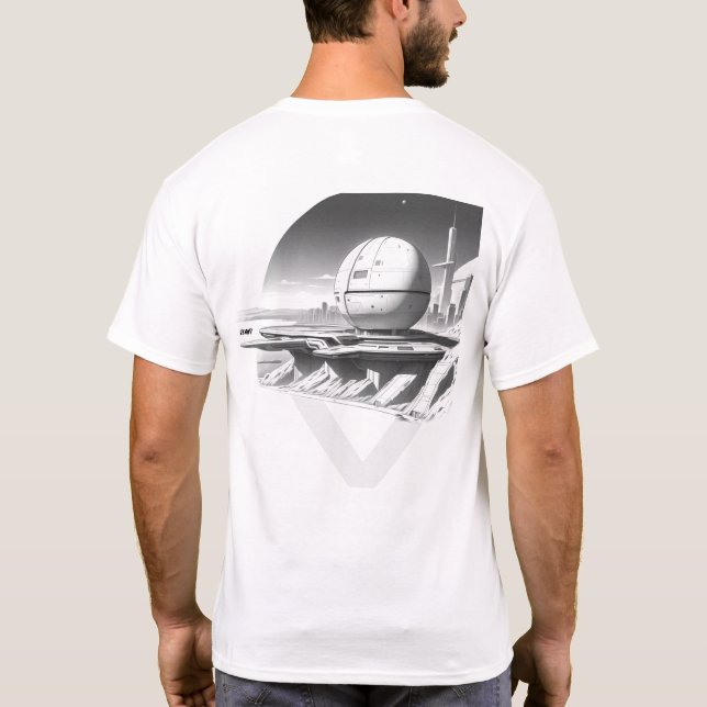 Sci-Fi T-shirt Traversing the Universe 03 J Back (Back)