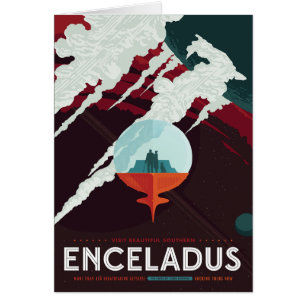 Sci-Fi Travel Ad, Moon Enceladus