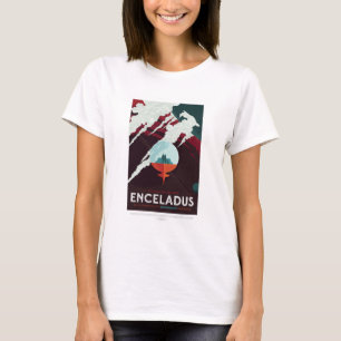 Sci-Fi Travel Ad, Moon Enceladus T-Shirt