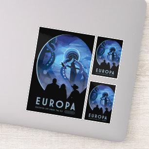 Sci-Fi Travel Ad, Moon Europa